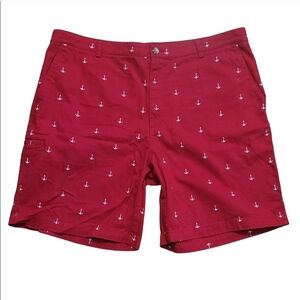 Boca Classics Anchor Print Chino Shorts Sz 40